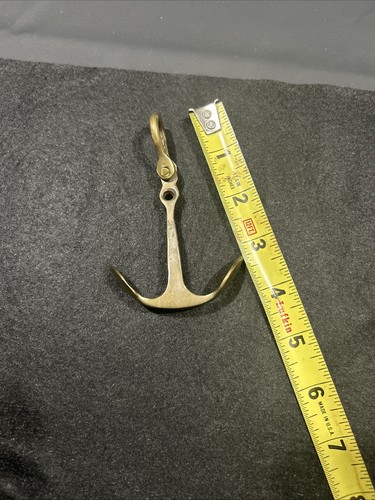 Brass small ships anchor with - brass,