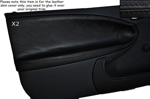 Black stitch front door - 2x,