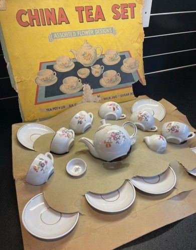 Vintage toy tea service - toy, set