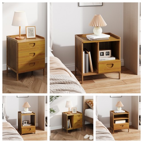 Drawer wooden bedside - 1, 3
