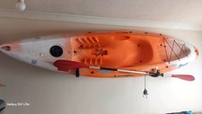 Perception Scooter Sit-On Kayak With Seat And Paddle - Orange