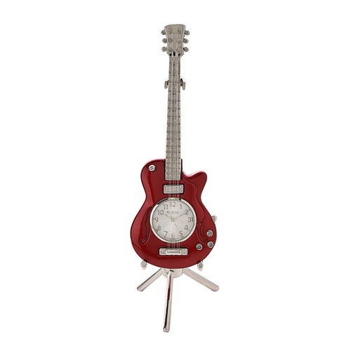 Metal miniature clock red - clock,