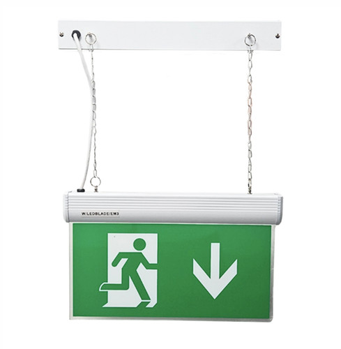 Emergency fire exit - fire, down