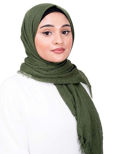Crinkle maxi scarf hijab - scarf, women