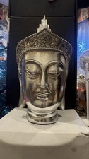 Silver Buddha Head Ornamental