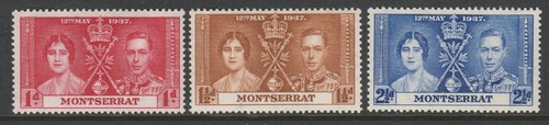 Montserrat 1937 coronation set - 1937,