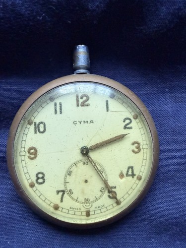 Cyma vintage pocket watch ww2 - cyma,