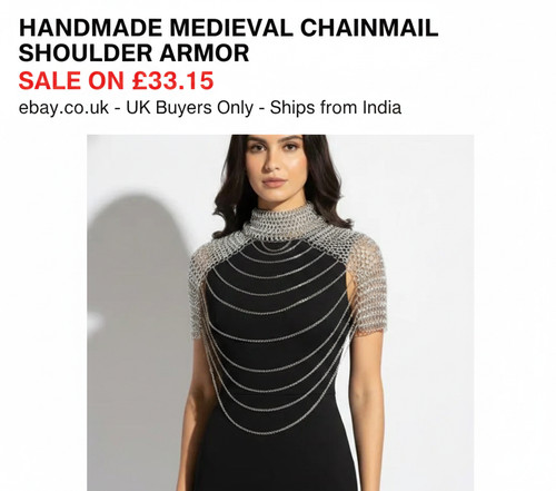 Medieval aluminium chainmail - medieval,