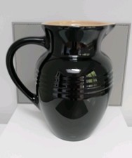 Le Creuset Large Black Glazed Stoneware Jug 2L Pitcher