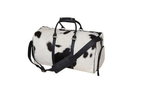 Genuine cowhide leather duffel - genuine,