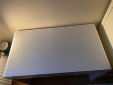white desk with draws