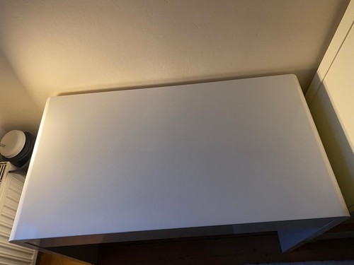 White desk with draws - desk,