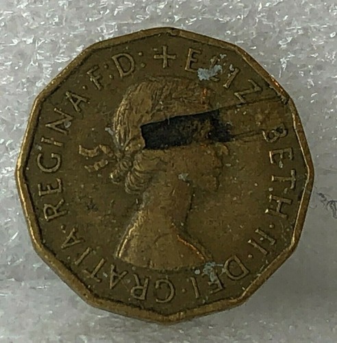 1956 mint error threepence - mint,