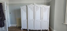 French Carved 4-Door  Wardrobe
