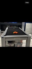 Warwick Signature 7ft Slate Bed Pool Dining  Table Grey Black