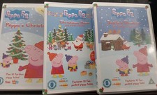 Peppa Pig DVDS Peppa's Christmas Christmas Show Santa's Grotto DVD Bundle X3