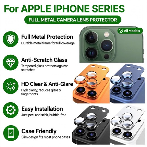 Tempered glass metal ring - glass,
