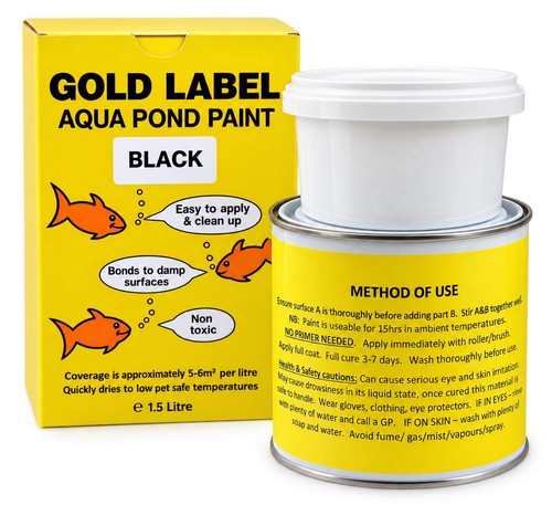 Gold label aqua - label,