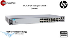 HP 2620-24 J9623A Managed Switch 24-Port Fast Ethernet Gigabit Uplinks | 12M WTY