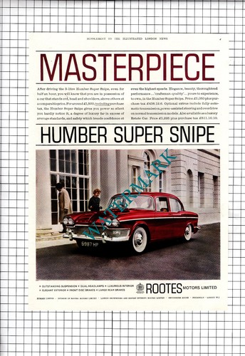 Humber super snipe car - snipe,