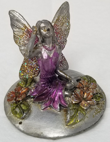 Fairy figurine pewter sparkle - fairy,
