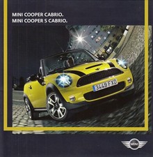 Mini Cooper Convertible S Classic Car High Gloss Brochure Brochure 2009 AC