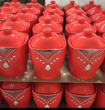 Tea coffee sugar jars - tea, jars.