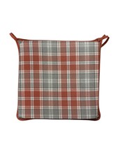 Highland Check Autumn Square Tie-On Seat Pads Dining/Patio/Garden/Kitchen