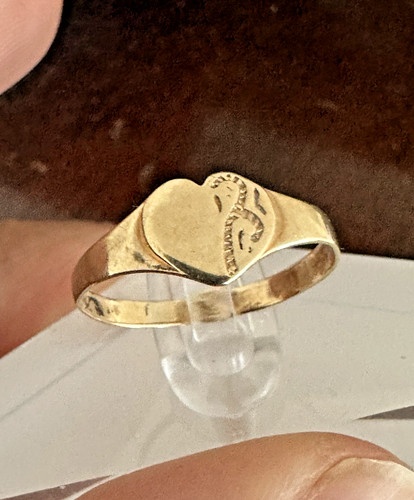 Vintage 9ct gold heart - 9ct,