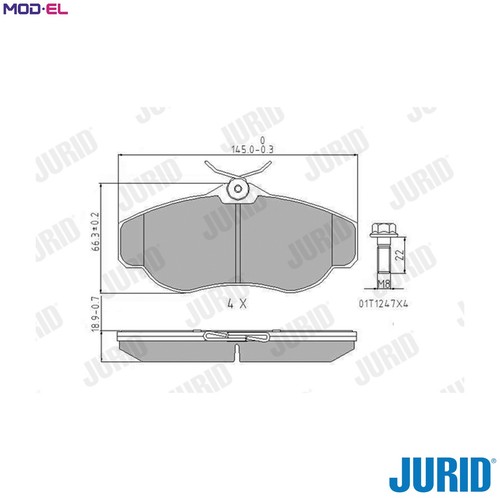 Brake pad set disc - pad,
