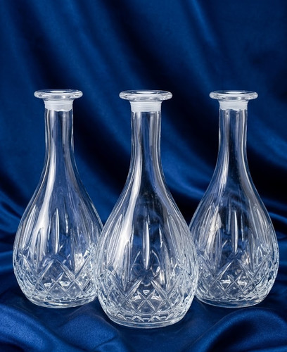 Set vintage cut glass - set,