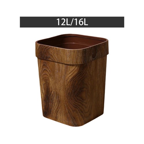 Imitation wood grain trash can - grain,