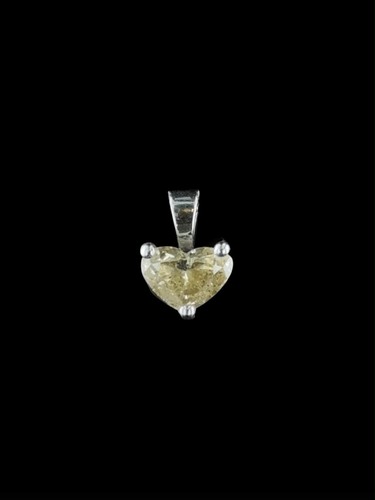 Platinum heart shaped - platinum, diamond