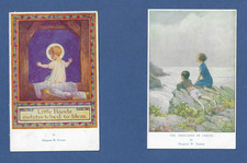 2 x Vintage Postcards Margaret