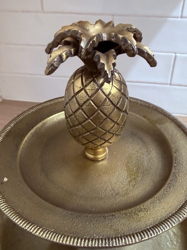 Gold metal pineapple - pineapple, design