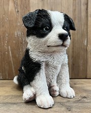 Dog Border Collie Puppy Resin