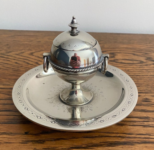 Antique siver plated urn - urn, form