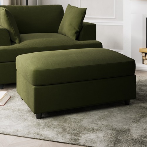 Large olive green velvet - large,