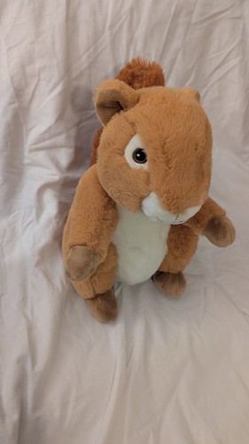 Red squirrel with big bushy - red,