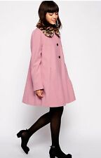 ASOS Swing Coat with Contrast Faux Fur Collar 14