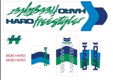 Haro Freestyler Master 1985 Decal Set On Clear old school BMX Restoration