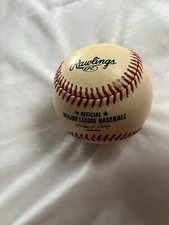 Rawlings Baseball Signed David Cone signature game ball 