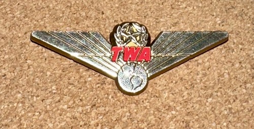 1960s twa wings pin trans - twa,