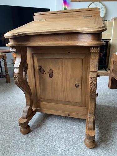 Vintage pine davenport writing - vintage,