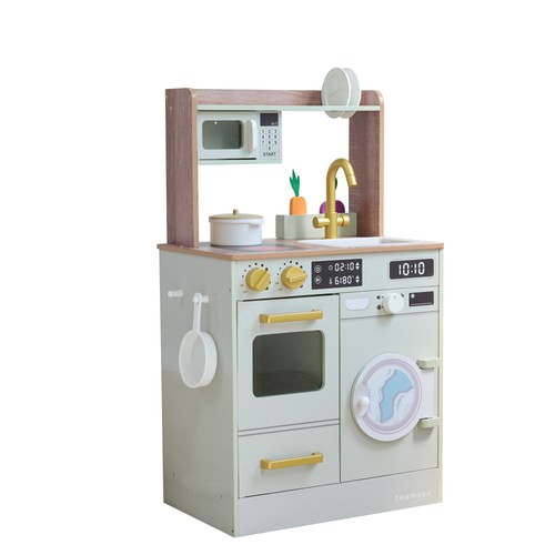 Wooden play kitchen little - wooden,