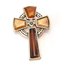 Vintage Celtic Cross Brooch