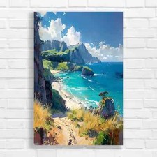 Stunning Coastal Landscape Canvas Print Large Picture Wall Art