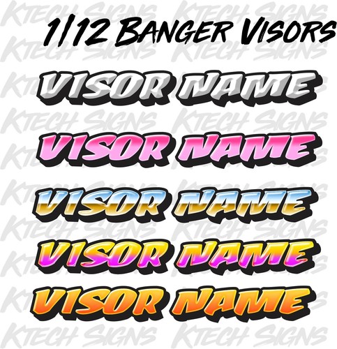 Visor names 12th oval - names, 1/12th