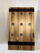 9 Bottle Angled Wine Rack