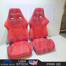 Recaro Style Suede Red Single